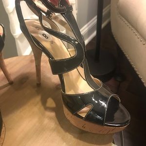 Guess black platform